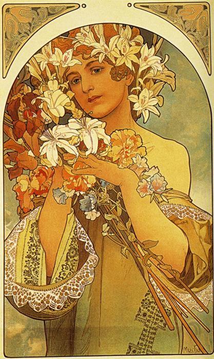 Alphonse Mucha. Flower.