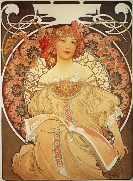 Alphonse Mucha. Reverie.