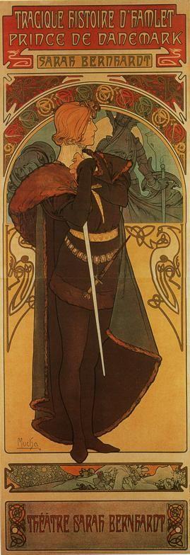 Alphonse Mucha. Hamlet.
