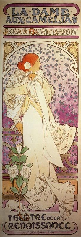 Alphonse Mucha. La Dame aux Camélias.