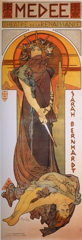Alphonse Mucha. Medée.
