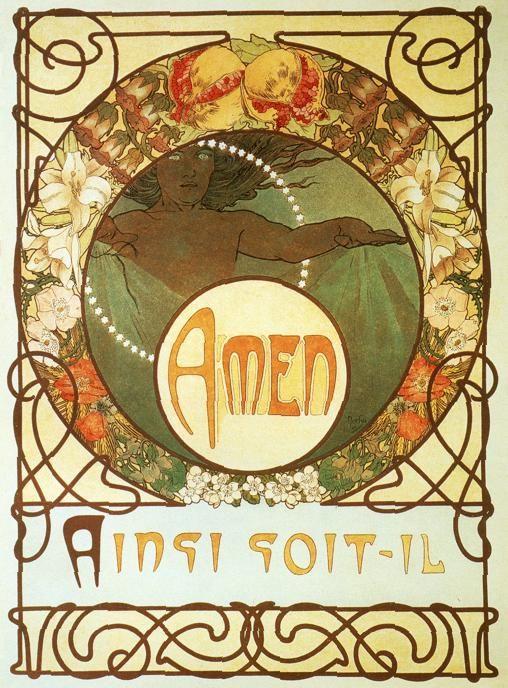 Alphonse Mucha. Le Pater. H. Piazza et Cie,
 Paris.