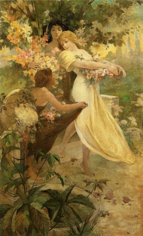 Alphonse Mucha. Flower.