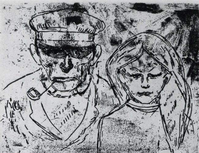 Edvard Munch. The Fisherman and His Daughter.