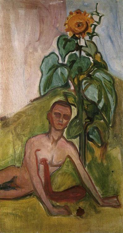 Edvard Munch. The Flower of Pain, Sunflower
 Motif.