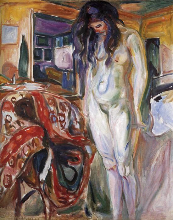 Edvard Munch. Model by the Wicker Chair.
