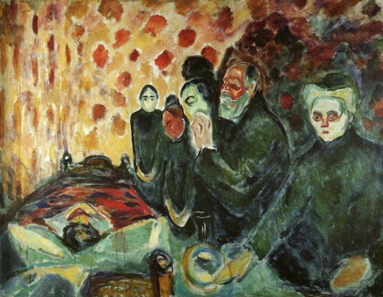 Edvard Munch. By the Deathbed (Fever).