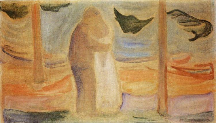 Edvard Munch. Couple on the Shore (from the Reinhardt Frieze).