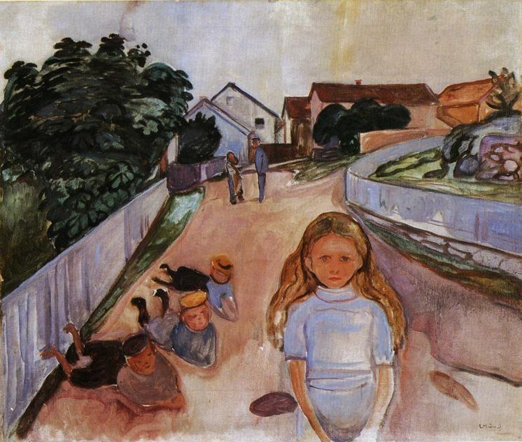 Edvard Munch. Street in Asgardstrand.