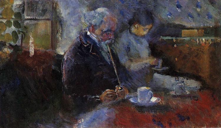 Edvard Munch. At the Coffee Table.