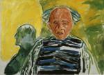 Self-Portrait with Striped
 Pullover.
