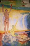 Awakening Men. From  the Oslo University Aula decoration.