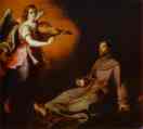 Bartolomé Esteban Murillo. Vision  to St. Francis.