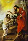 Bartolomé Esteban Murillo. The  Baptism of Christ.