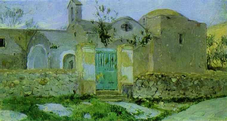 Mikhail Nesterov. Capri. Entrance to Monastery.