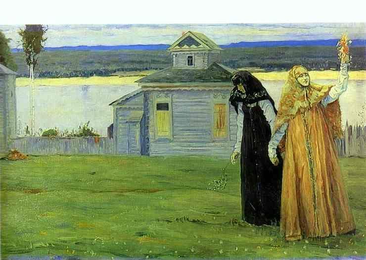 Mikhail Nesterov. Sisters.