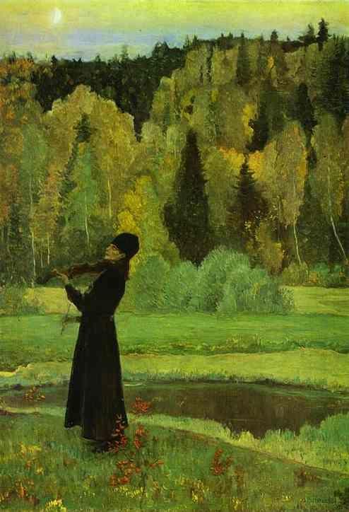 Mikhail Nesterov. Elegy. Blind Musician.