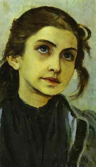 Mikhail Nesterov. Portrait of a Girl. Study for "Youth of St. Sergiy Radonezhsky".