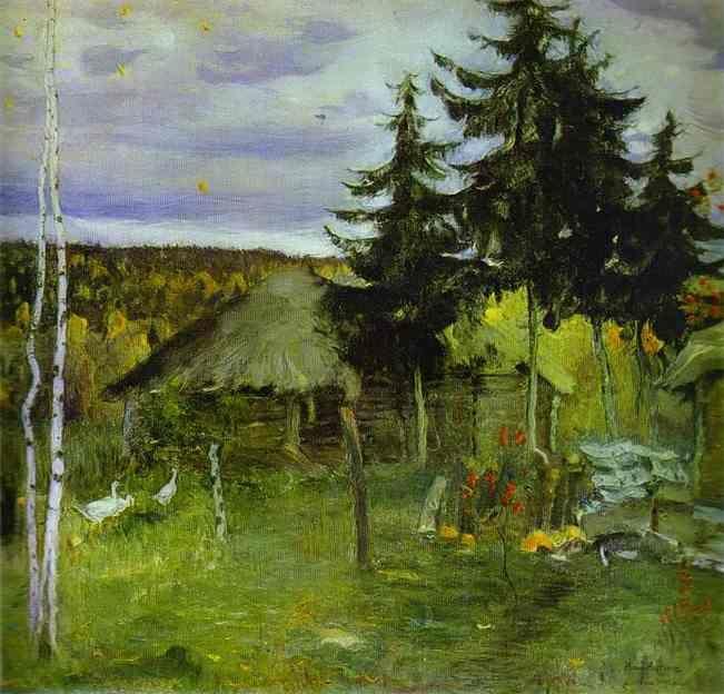 Mikhail Nesterov. Autumn in a Village.