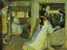 Death of Prince Alexander Nevsky. Sketch for frescoes in Alexander Nevsky...