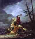 Alexander Orlowski. Cossack Fighting off a Tiger.