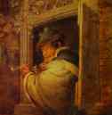 Adriaen van Ostade. A Man in the Window.