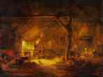 Isaack van Ostade. Barn Interior.