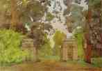 Anna Ostroumova-Lebedeva. Pavlovsk. Gates.