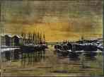 Anna Ostroumova-Lebedeva. St. Petersburg. The Biron Palace and Barques.