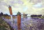 Anna Ostroumova-Lebedeva. Petrograd. Red Pillars.