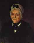 Grigory Ostrovsky. Portrait of Natalia Cherevina at the Age of 60.