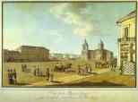 Benjamin Paterssen. St. Petersburg. View  of Isakiensky Square as Seen from the Siniy (Blue) Bridge.