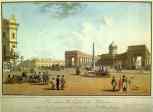 Benjamin Paterssen. View of Kazansky Cathedral  as Seen from Nevsky Prospect.