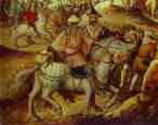 Herri Met de Bles. Procession to Golgotha. Detail.