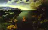 Joahim Patinir. Crossing the Styx.