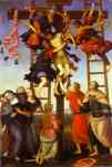 Filippino Lippi and Pietro Perugino. The  Deposition from the Cross.