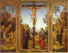 Pietro Perugino. The Crucifixion with  the Virgin, St. John, St. Jerome and St. Mary Magdalene.