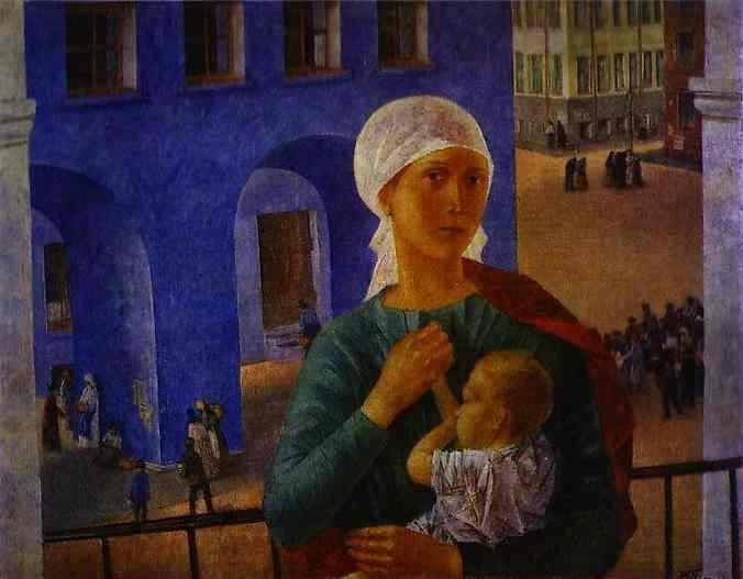 Kuzma Petrov-Vodkin. 1918 in Petrograd.