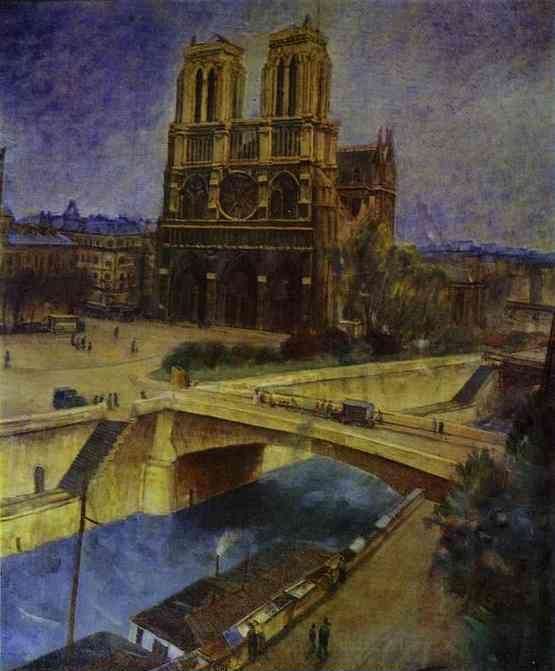 Kuzma Petrov-Vodkin. Paris. Notre-Dame.