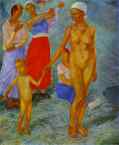 Kuzma Petrov-Vodkin. Morning. Bathers.