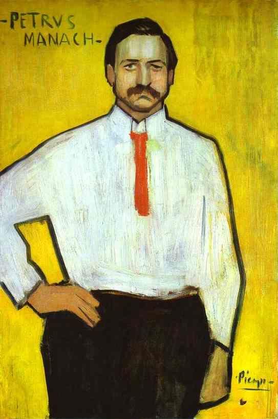 Pablo Picasso. Portrait of the Art Dealer Pedro Manach.