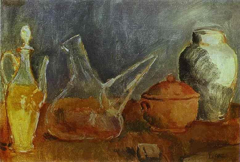 Pablo Picasso. Glassware. Still Life with a Porro.