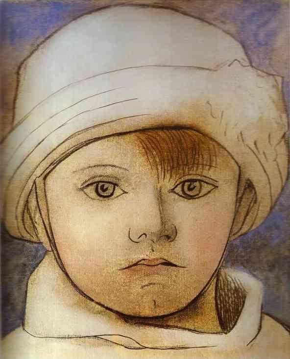 Pablo Picasso. Portrait of Paul Picasso as  a Child.