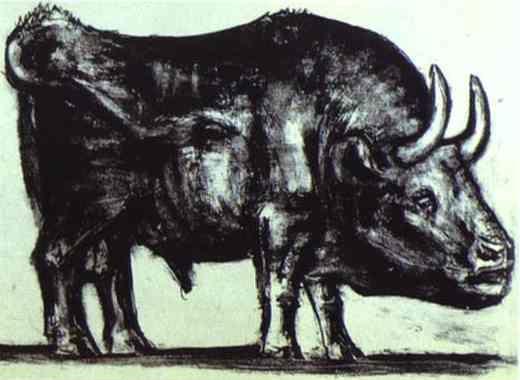 Pablo Picasso. The Bull. State II.