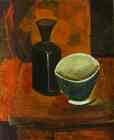 Green Bowl and Black Bottle.
