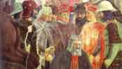 Piero della Francesca. Legend of the True Cross: Battle Between Heraclius and Chosroes. Detail.