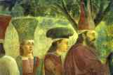 Piero della Francesca. Legend of the True Cross: Exaltation of the Cross. Detail.