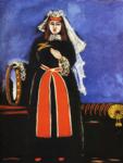Niko Pirosmani. A Georgian Woman with Tambourine.