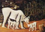 Niko Pirosmani. Mother Bear with Her Cubs.