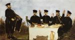 Niko Pirosmani. Feast with Barrel Organist Datico.